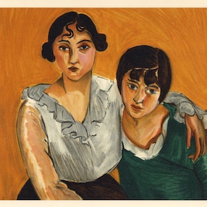Litografía de Henri Matisse &quot;Las dos hermanas&quot;