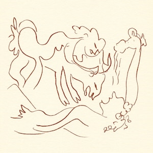 Litografía de Henri Matisse / Florilege de Ronsard