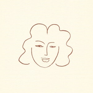 Litografía de Henri Matisse / Florilege de Ronsard