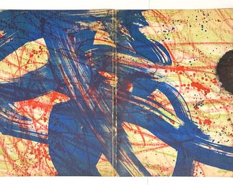 Litografía original de Joan Miró, 1961