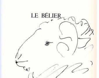 Pablo Picasso lithograph "Le belier"