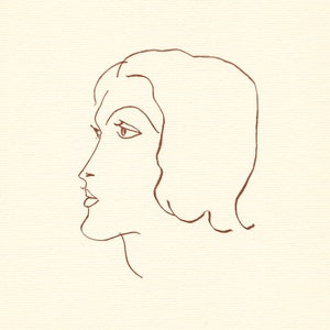 Litografía de Henri Matisse / Florilege de Ronsard