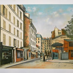 Maurice Utrillo lithograph | Montmartre