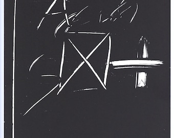 Antoni Tapies original lithograph