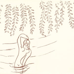 Litografía de Henri Matisse / Florilege de Ronsard