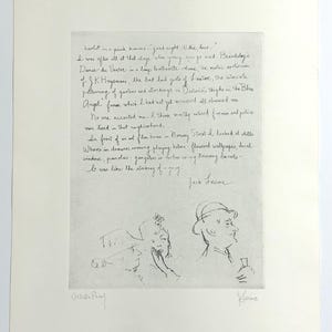 Originele ets door Jack Levine gesigneerd - Kunstenaarsproef