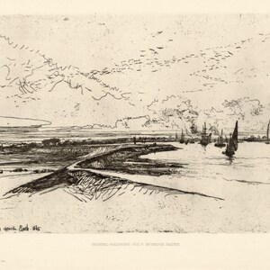 Seymour Haden &quot;Erith Marshes&quot;