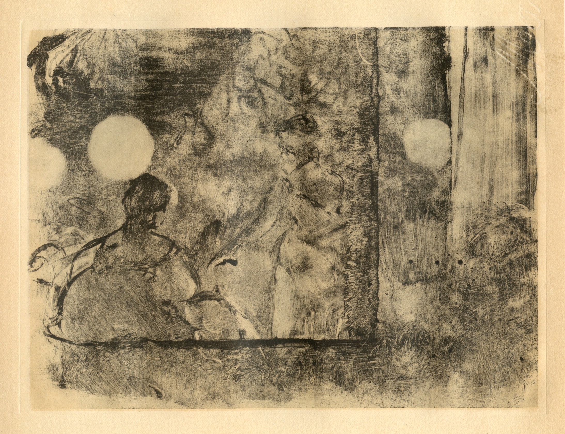 Edgar Degas monotype "Cafe-Concert"