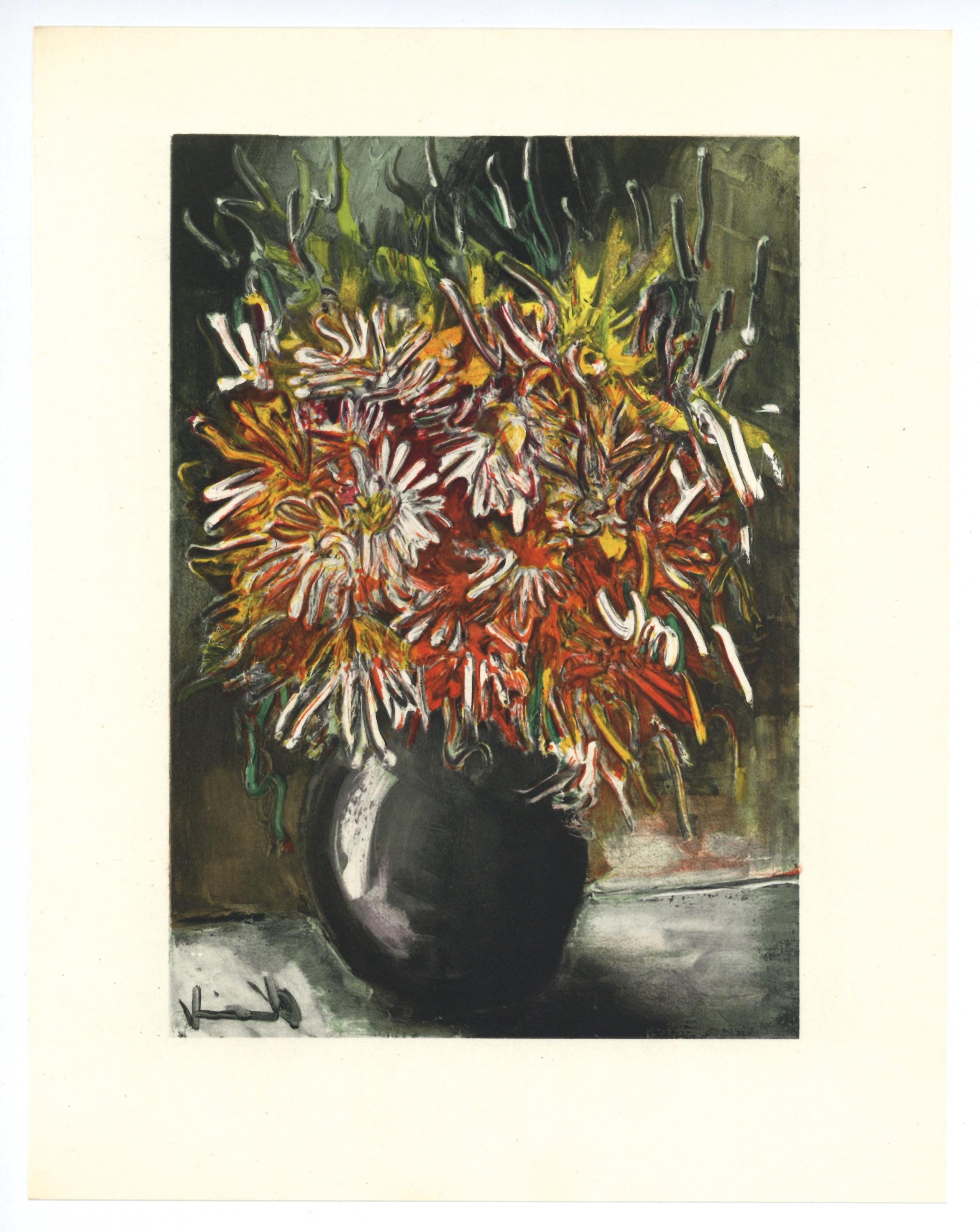 モーリス・ド・ヴラマンク 作品紹介 Large Vase of Flowers、Maurice de Vlaminck <span