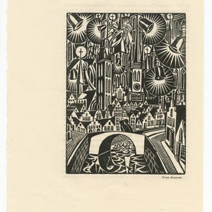 gravures Malclès Masereel Laure lithographie Avignon 1977 - Label Emmaüs