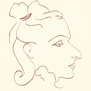 Litografía de Henri Matisse / Florilege de Ronsard