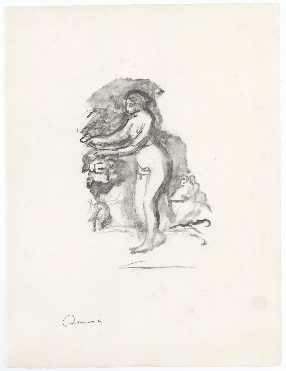Pierre-Auguste Renoir "Femme au cep de vigne" original lithograph
