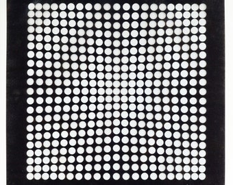 Victor Vasarely screenprint on plastic film