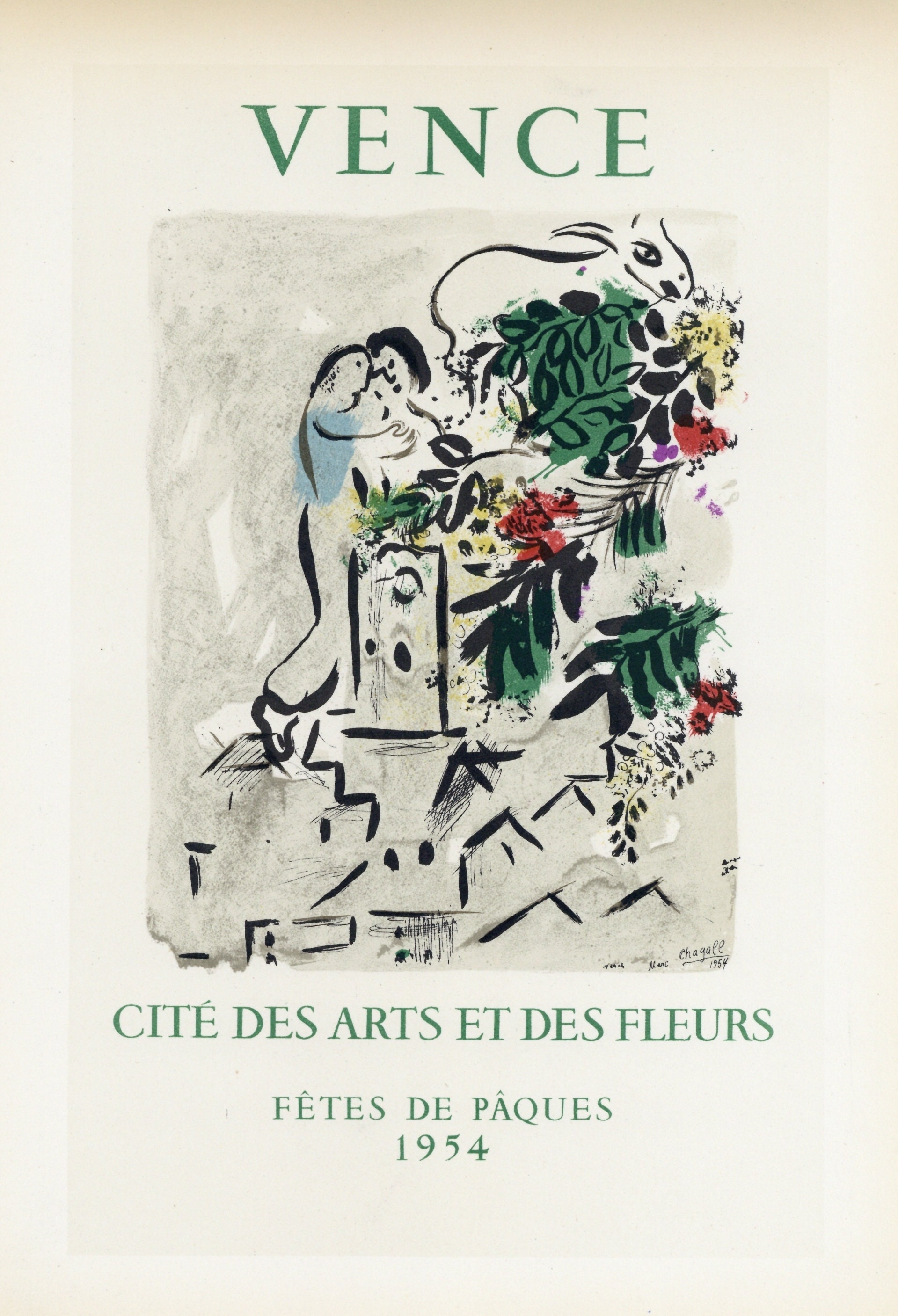 Marc Chagall Lithograph Poster 