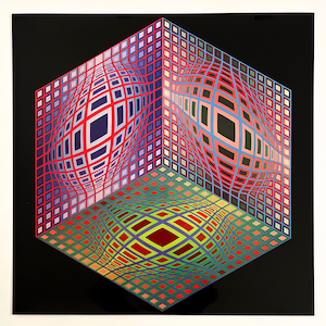 Victor Vasarely lithograph &quot;Test 2&quot;