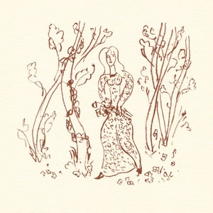 Litografía de Henri Matisse / Florilege de Ronsard