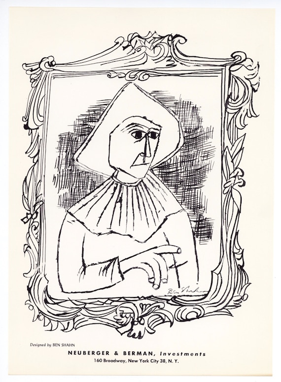 Ben Shahn Original Lithograph - Etsy