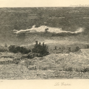 Theodore Rousseau &quot;Le Givre&quot; etching