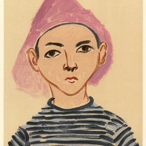 Litografía de Henri Matisse &quot;Pierre Matisse&quot;
