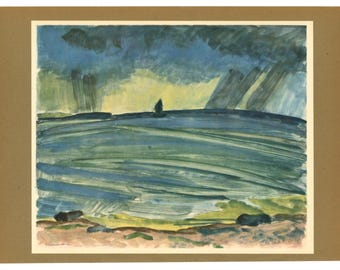 Erich Heckel « Regenwolken »