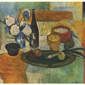Andre Minaux lithograph &quot;Nature morte&quot;
