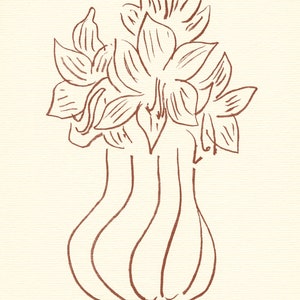 Litografía de Henri Matisse / Florilege de Ronsard