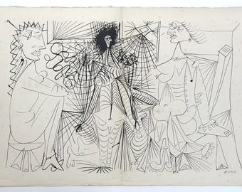Pablo Picasso lithograph "Une Satire" 1943