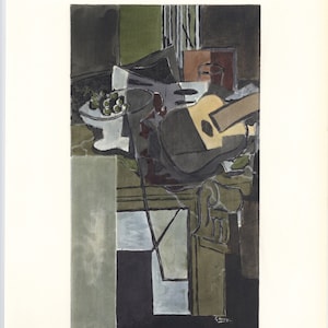 Georges Braque pochoir &quot;La cheminee&quot;