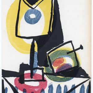 Pablo Picasso lithograph &quot;Nature morte au verre&quot;