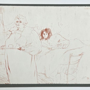 Toulouse-Lautrec lithograph &quot;Le dejeuner du matin&quot;