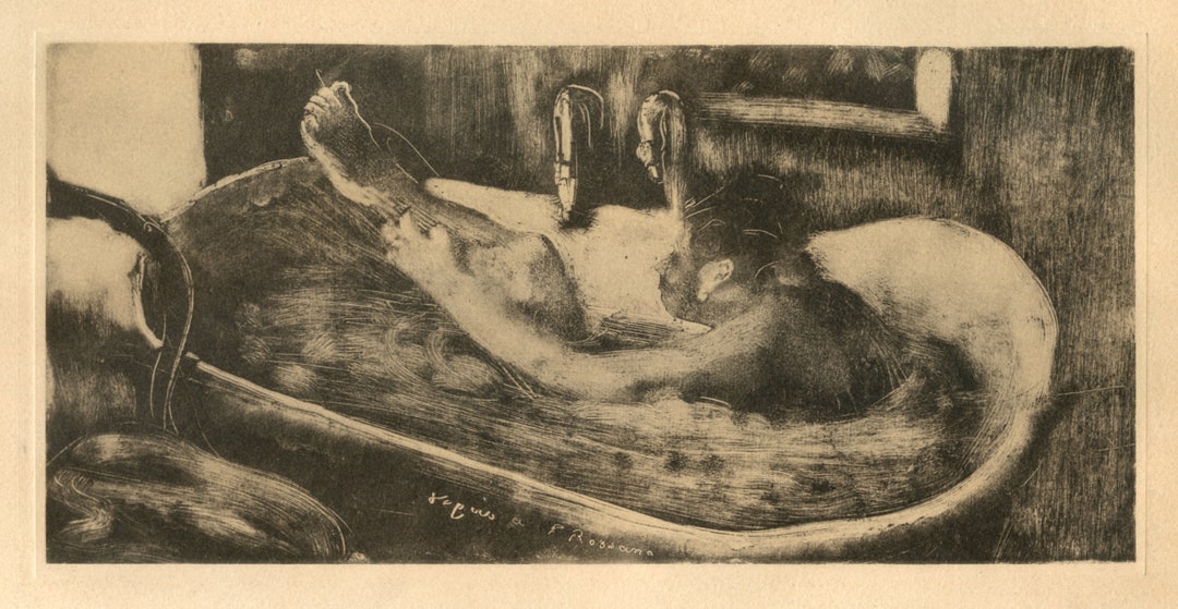 Edgar Degas、エドガー・ドガ、【LE BAIN】 Edgar Degas Monotype 