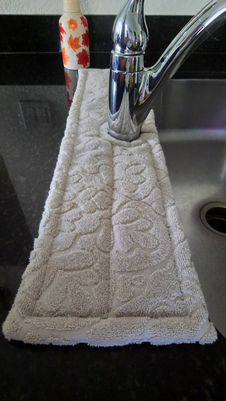 Drip Catcher/sink Drying/splash Mat Long Tan Leaf 26 by Etsy