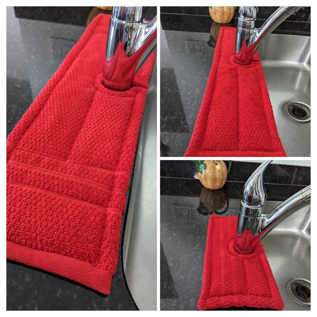 Drip Catcher/sink Drying/splash Mat Long Bright Red Etsy