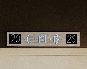 3D Lettering Epiphany Sign with Chalk . Wooden Epiphany Board . Catholic House Blessing Sign . Catholic Décor . Christus Mansionem Benedicat