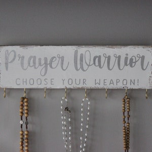 Rosary Holder For Wall . Catholc Gft . Farmhouse Wood Hanger - Etsy