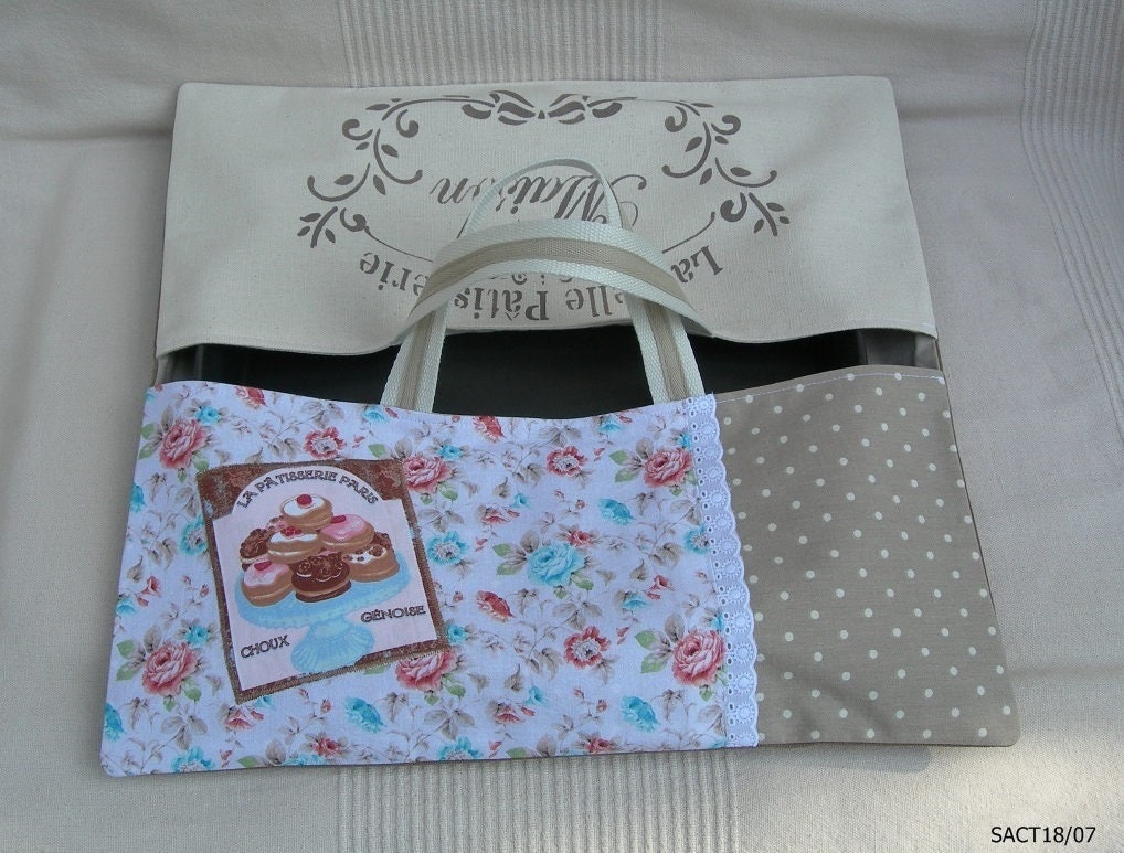 Sac à Tarte en Coton Chic et Élégant avec Inscriptions Peinture Réf St18/07