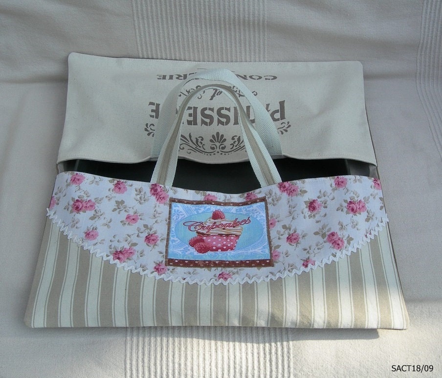 Sac à Tarte en Coton Chic et Élégant avec Inscriptions Peinture Réf St18/09