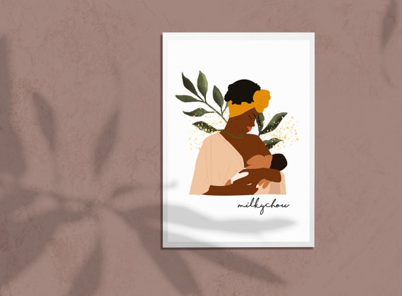 Affiche allaitement, affiche bébé, affiche mère enfant