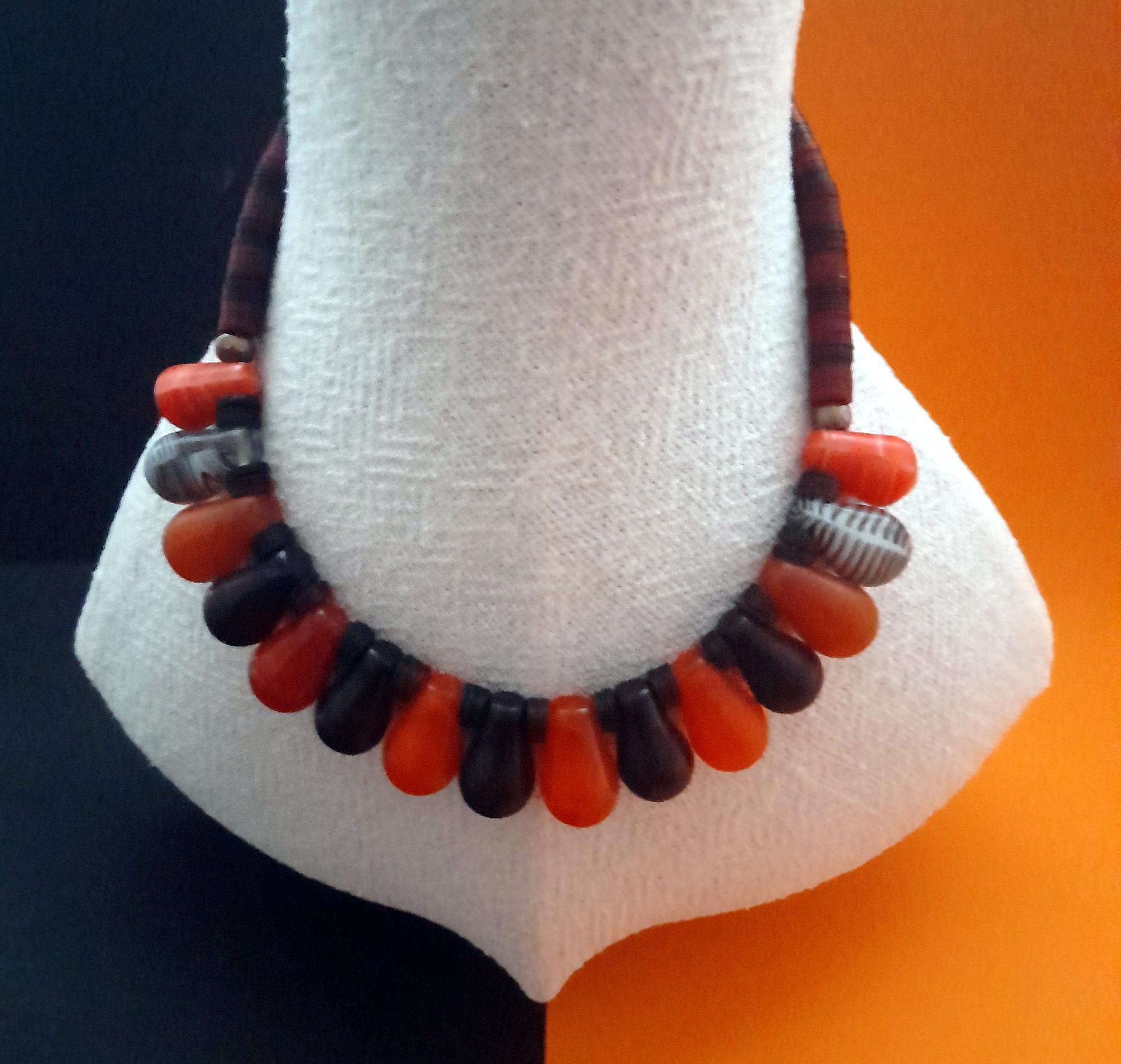 Mali Wedding Bead Bunch Necklace (MW40) - Gallery 601