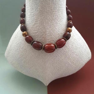 Vintage Bakelite Necklace with Brassbeads