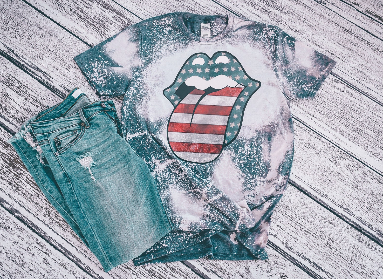 bleached fourth of july shirts