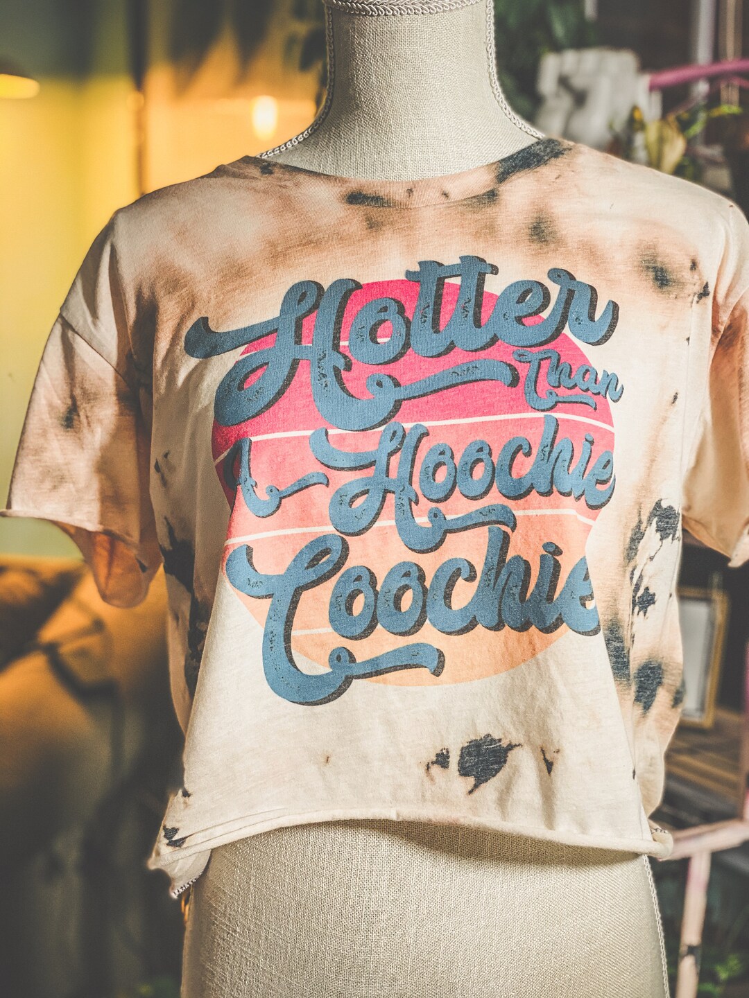 Hotter Than a Hoochie Coochie, Bleach Shirt, Woman,country Western