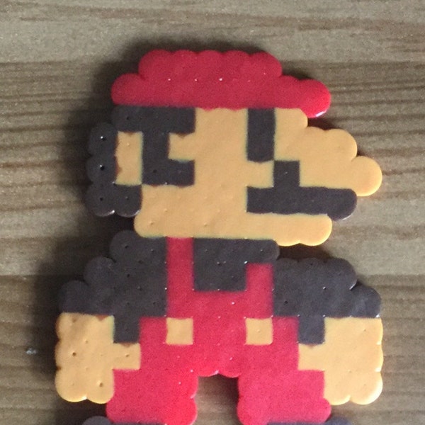 Mario - Mario Inspired - Perler Bead Sprite - Yoshi - Piranha Plant - Boo - Super Mushroom - Fire Flower - ? Block - Lakitu - Goomba