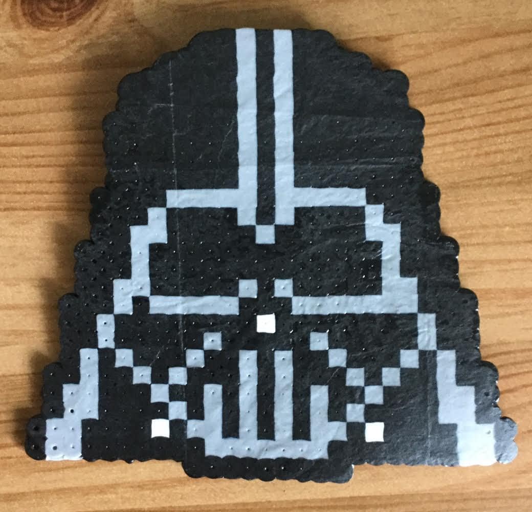 Darth Vader's TIE Advanced Perler Pixel Pattern