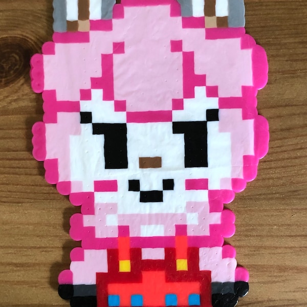 Animal Crossing - Animal Crossing Inspired - Perler Bead Sprite - Isabelle - Reese - Cyrus - Furniture Leaf - ACNL