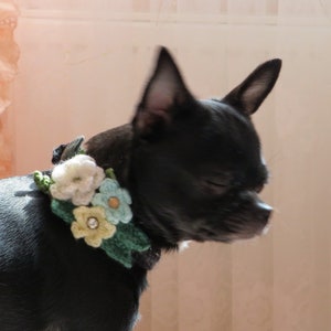 Dog Collar Flower Girl Dog Collar Small Dog Collar