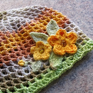 Crochet Girl Hat With Flowers Cotton Summer Baby Hat Colorful Light Girl Hat