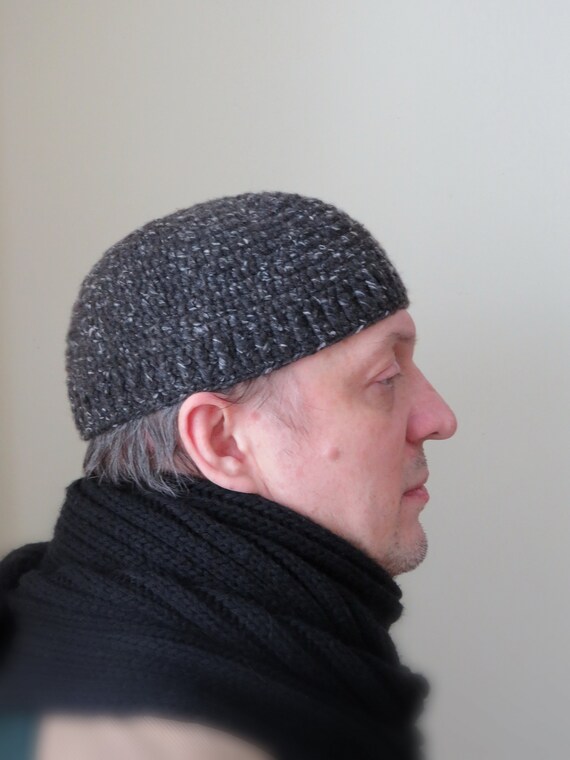 Men's Crochet Beanie Knit Skull Cap 