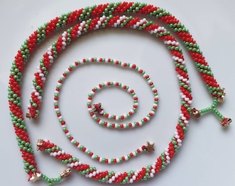 Miniature Dollhouse Garland-Christmas Garland Dollhouse-Dollhouse Decor For Christmas-Miniature Christmas Garland-Christmas Beaded Ornament