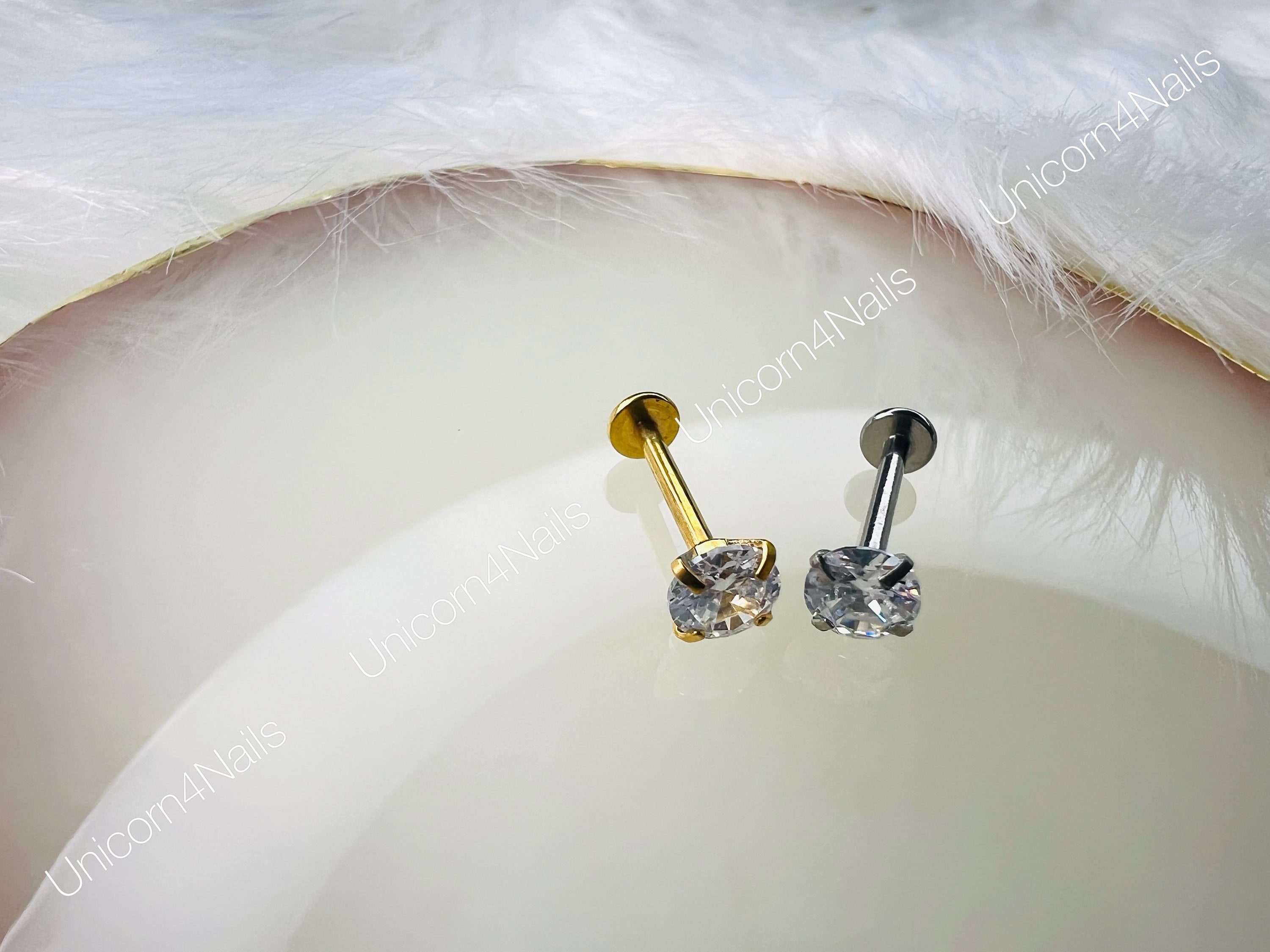 CASSIECA 6 Pezzi Cartilagine Orecchini In Acciaio Inossidabile Per Donne Ragazze Orecchini In Fiore Conch Barbell Piercing Tragus Helix Body Piercing Gioielli 16G - Foto 8
